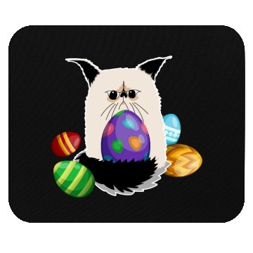 Discover Grumpy Cat Easter Bunny Nope Spring Holiday Mouse Pads