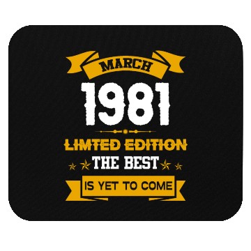 Discover March 1981 Birthday Surprise Mouse Pads