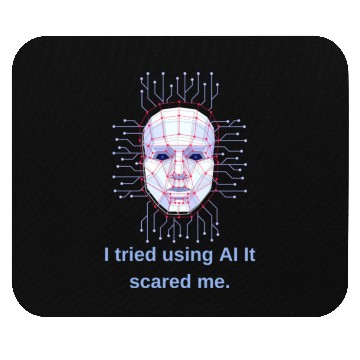 Discover ai scared me Mouse Pads