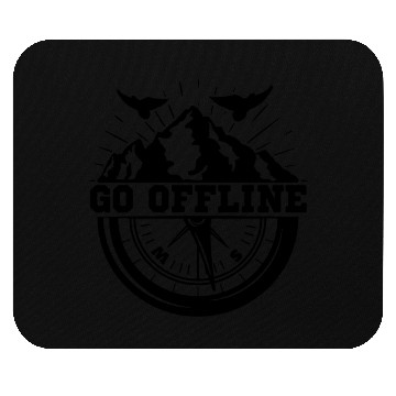 Discover Hiking Go Offline Outdoors Nature Wilderness Mouse Pads