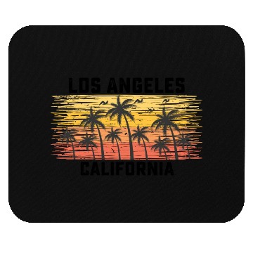 Discover Los Angeles California Summer Retro VIntage Mouse Pads