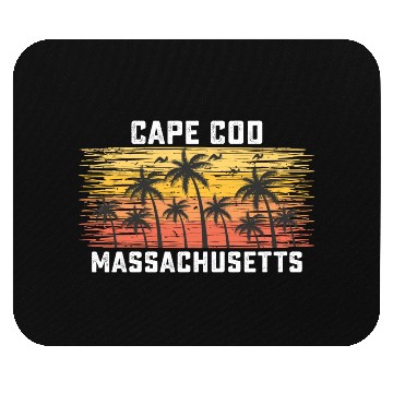 Discover Cape Cod Massachusetts Summer Retro VIntage Mouse Pads