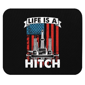 Discover Oilfield Oil Drilling Us Flag Mouse Pads