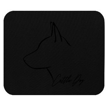 Discover Cattle Dog Profile dog mom Mouse Pads