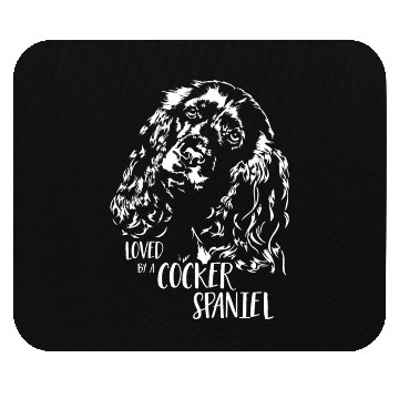 Discover Loved by a Cocker Spaniel dog mom dog saying Mouse Pads