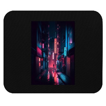 Discover Tokyo Japan Japanese Aesthetic Graphic Night Scene Mouse Pads