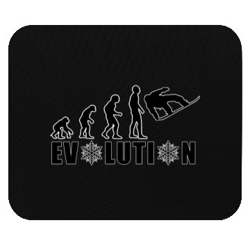 Discover Evolution of Humanity Snowflake Design Mouse Pads