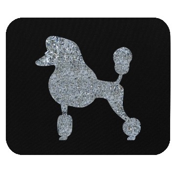 Discover Diamond Standard Poodle Mouse Pads
