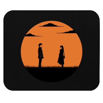 Discover Love or parting in the full moon Mouse Pads