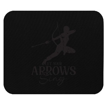 Discover Let your arrows sing - Archery Mouse Pads