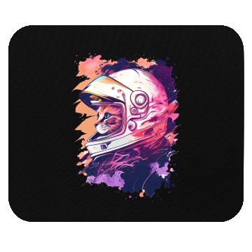 Discover Aesthetic Vaporwave Space Cat 80s 90s Astronaut Mouse Pads