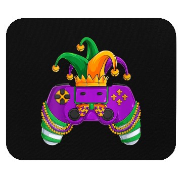 Discover Womens Funny Mardi Gras Video Games Controller Jes Mouse Pads