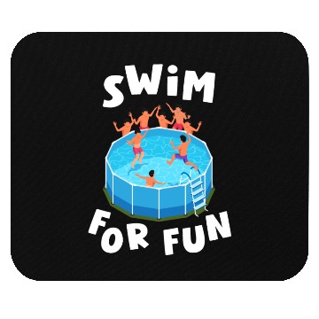 Discover Swim For Fun Swimming Pool Plunge Swimmers Water Mouse Pads