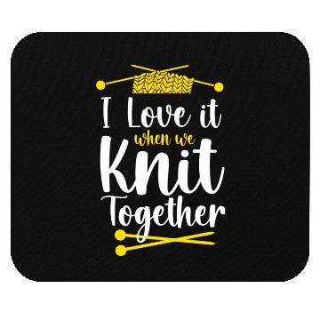 Discover Knitting Knitter Friends Besties Mouse Pads