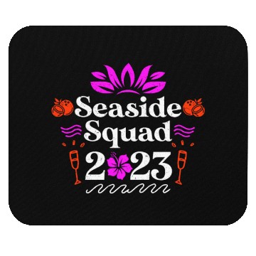 Discover Seaside Squad 2023 Summer Vacation Spring Break Mouse Pads