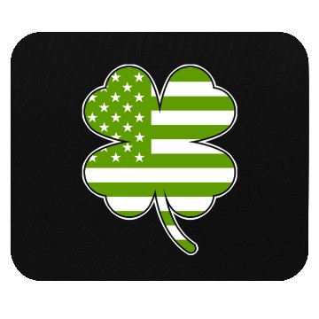 Discover USA Shamrock St. Patrick's Day USA Mouse Pads