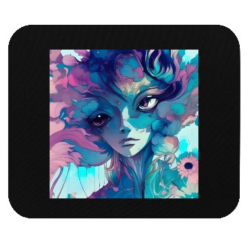 Discover Fantastical Anime Flower Girl Mouse Pads