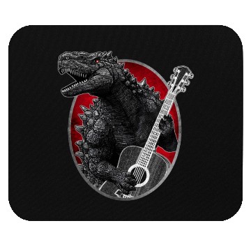 Discover Kaiju playing guitar Mouse Pads