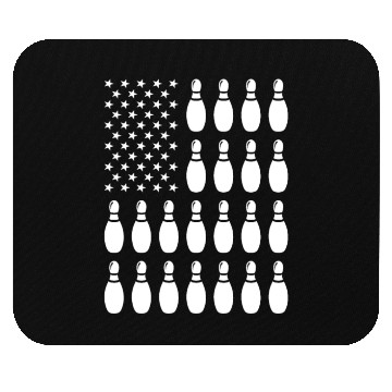 Discover Sport Us Flag Bowling Mouse Pads