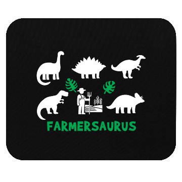 Discover Farmer Saurus Dinosaurs Mouse Pads