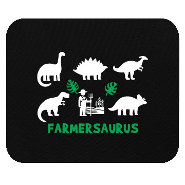 Discover Farmer Saurus Dinosaurs Mouse Pads