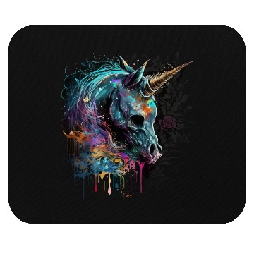 Discover dark unicorn love Mouse Pads