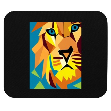 Discover Abstract Geometric Lion Mouse Pads