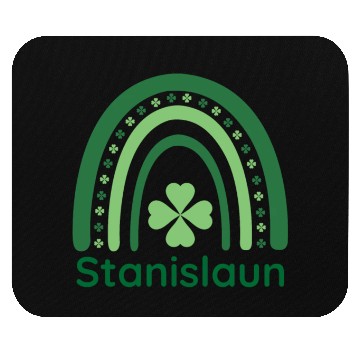 Discover Stanislaun Clover Charm Boho Rainbow Mouse Pads