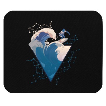 Discover Surfer on the wave Mouse Pads