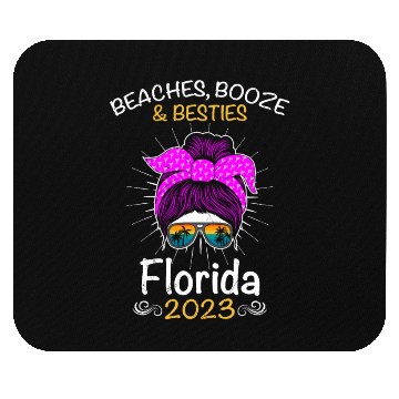 Discover Beaches Booze Besties Florida 2023 Spring Break Mouse Pads
