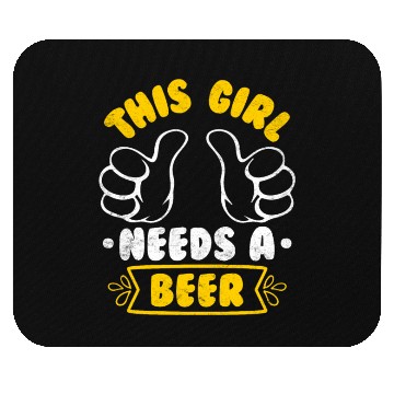 Discover This girl needs a beer vacation Spring Break Mouse Pads