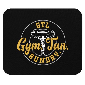 Discover GTL Gym. Tan. Laundry. - Gym Mouse Pads