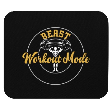 Discover Beast Workout Mode - Gym Mouse Pads