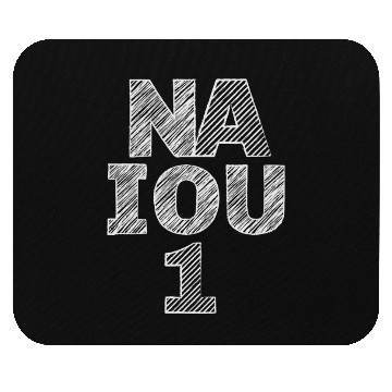 Discover NAIOU1 white on darks Mouse Pads