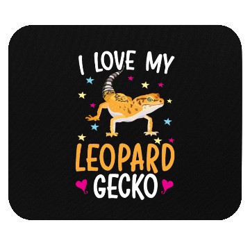 Discover I Love My Leopard Gecko Reptile Leopard Gecko Mouse Pads