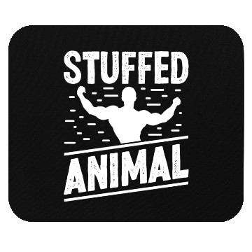 Discover Strongman stuffed animal gym fitness bodybuilding Mouse Pads