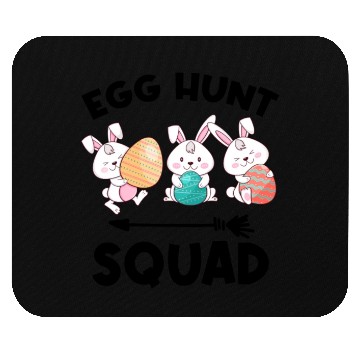 Discover Fun Egg Hunt Squad Easter Day Family Matching Hunt Mouse Pads