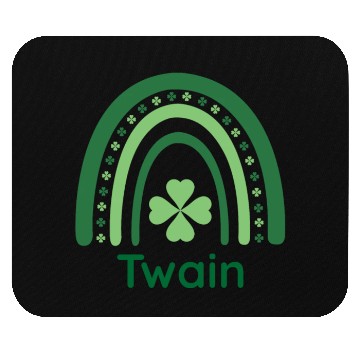 Discover Twain Clover Charm Boho Rainbow Mouse Pads