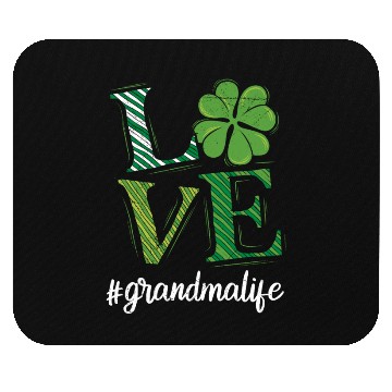 Discover Love Grandma life St. Patrick's Day Grandma Mouse Pads