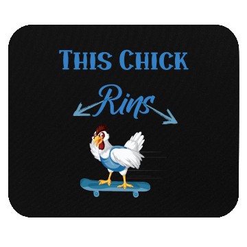 Discover Runs Saying Running Chicken Mouse Pads