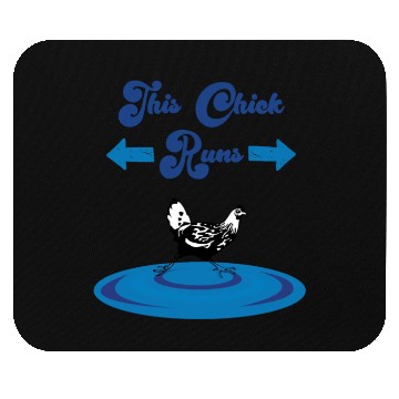 Discover Runs Saying Running Chicken Mouse Pads