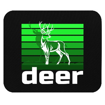 Discover deer graphic Mouse Pads