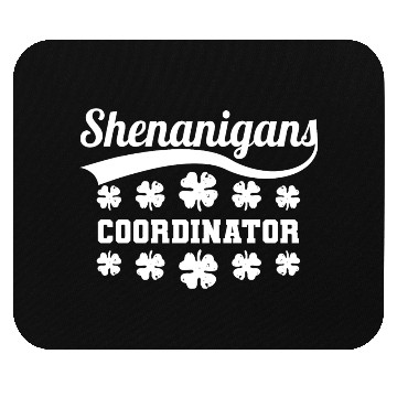 Discover Shenanigans Coordinator Shamrock St Patrick's Day Mouse Pads