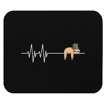 Discover Happy St Patrick's Day Sleeping Sloth Gift Mouse Pads