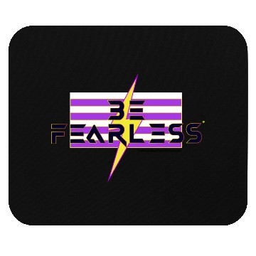 Discover Be Fearless Flag w/Bolt (white text) Mouse Pads
