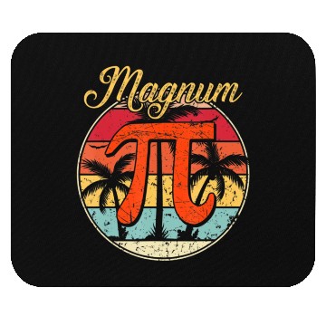 Discover Magnum Pi Math Pi Day Retro Mouse Pads