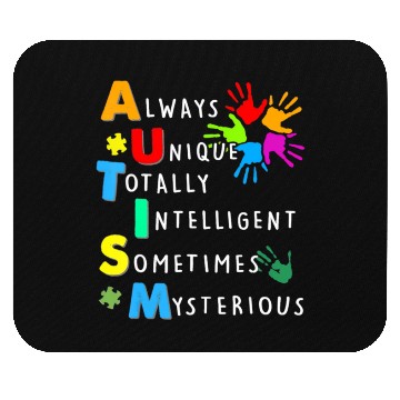 Discover Kindness Always Unique Totally Autism Awareness Ha Mouse Pads