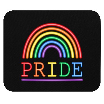 Discover Neon Lights Rainbow Pride Mouse Pads