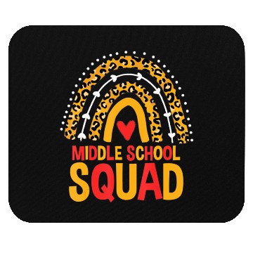 Discover Back To School Leopard Middle School Squad Mouse Pads