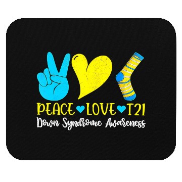Discover Hand Print Socks World Down Syndrome Awareness Day Mouse Pads